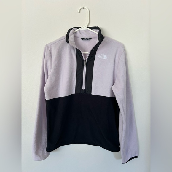 NWOT The North Face Quarter Zip Lilac Black XL - Picture 1 of 10